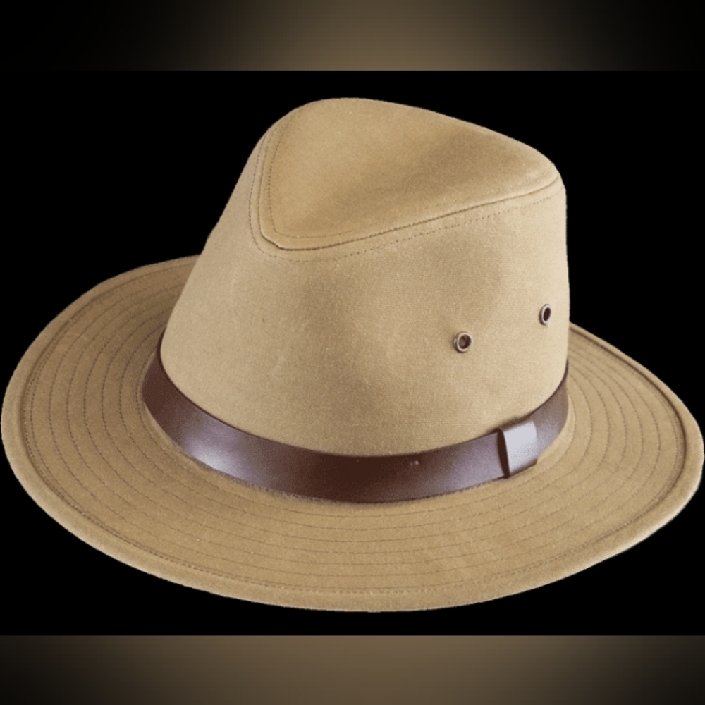 Allgood Safari Hat from Henschel Hat Company New Size Medium Cotton Leather Band